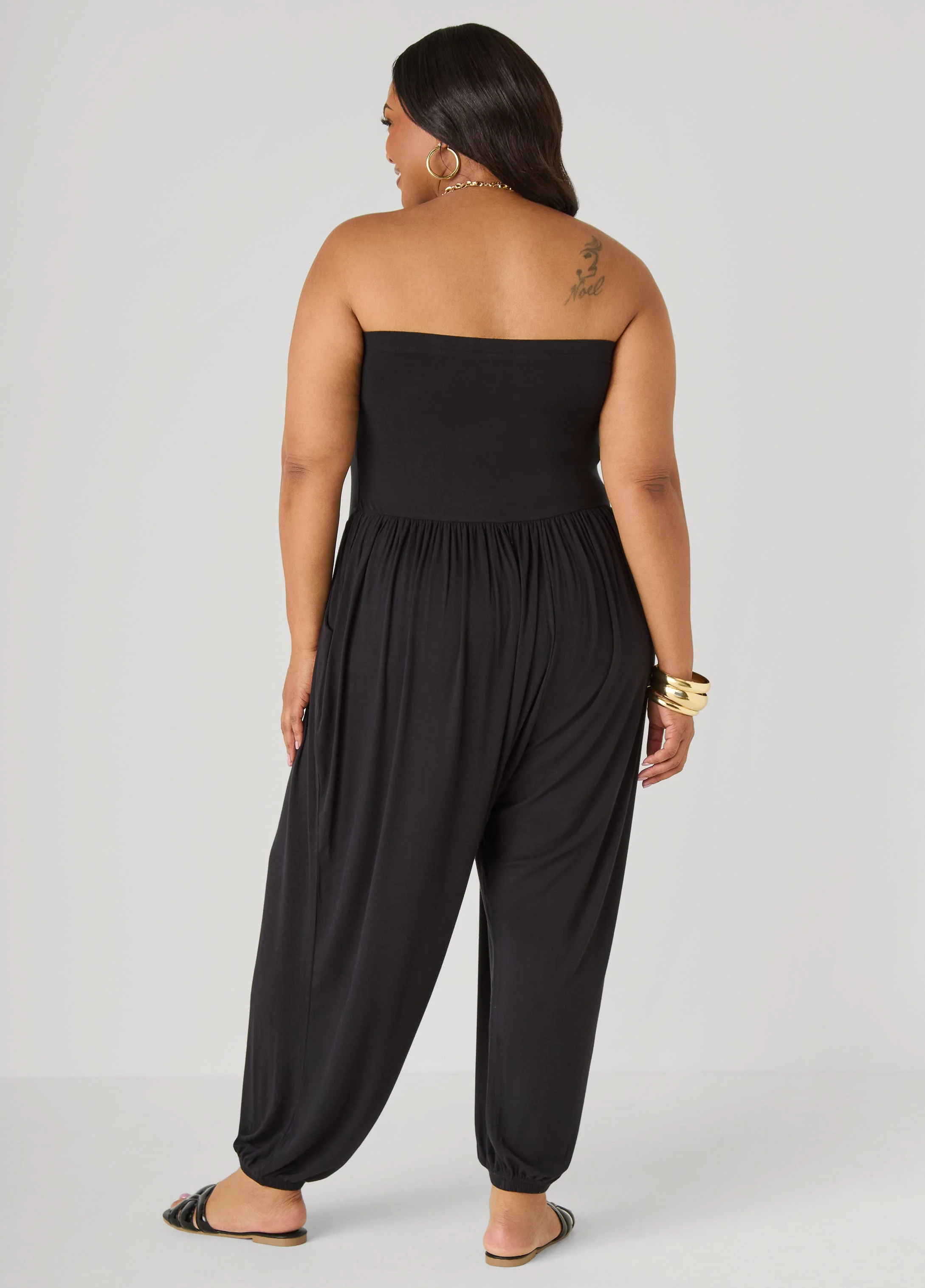 Strapless Harem Leg Jumpsuit - Image 9