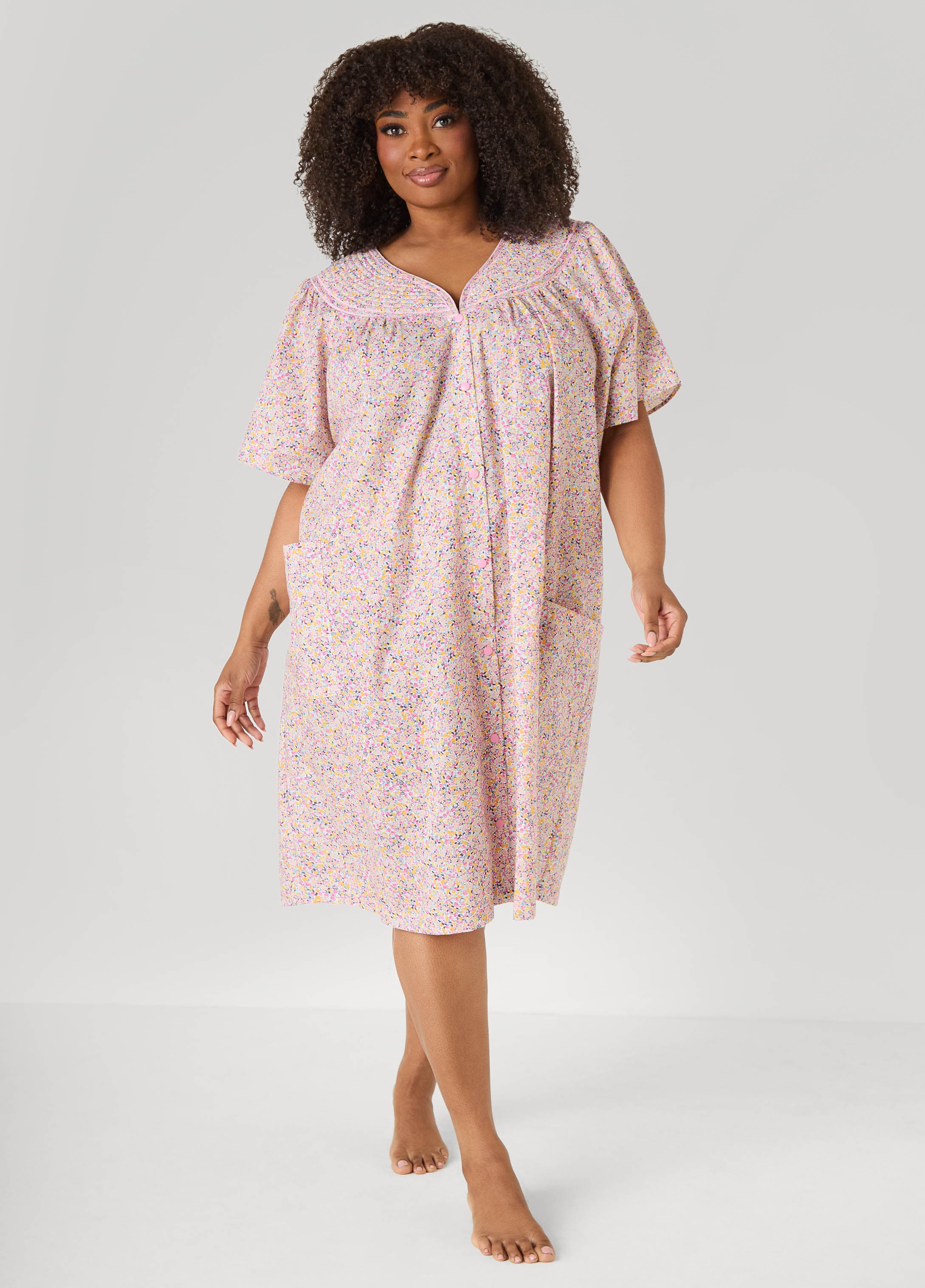 Moon To Noon Floral Sleep Dress - Image 3