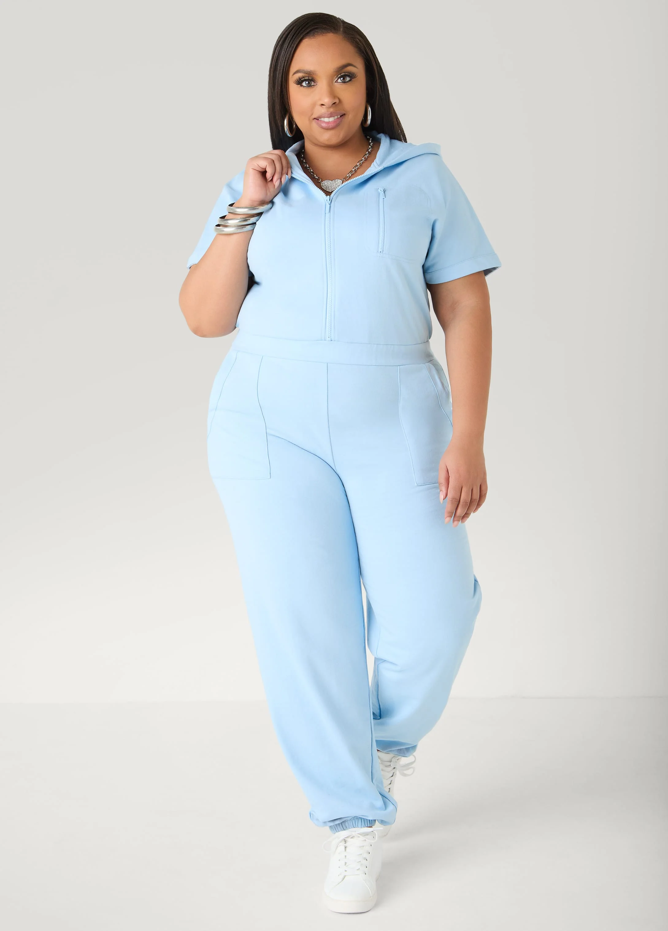 French Terry Joggers Jumpsuit - Image 9