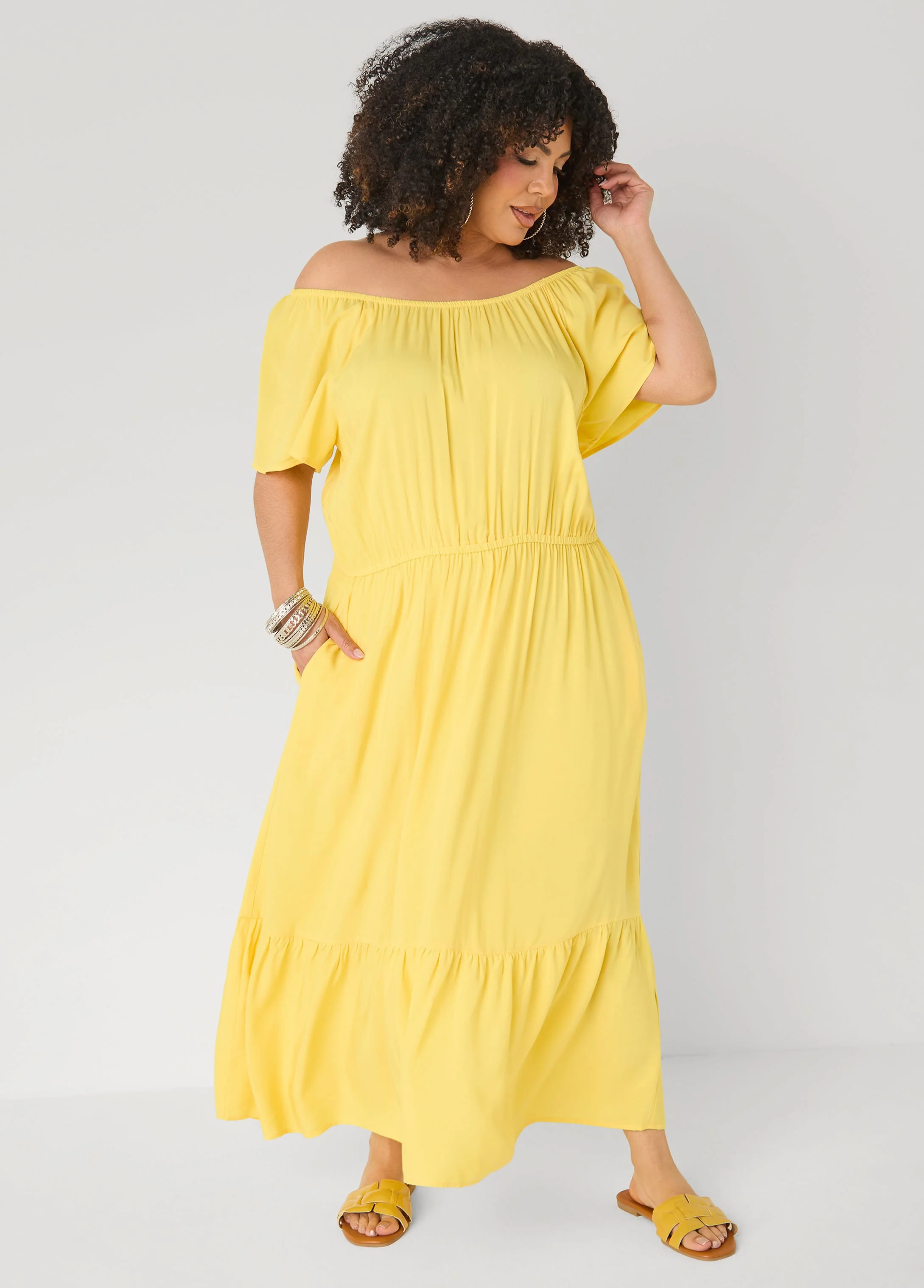 Off The Shoulder Maxi Dress - Image 10