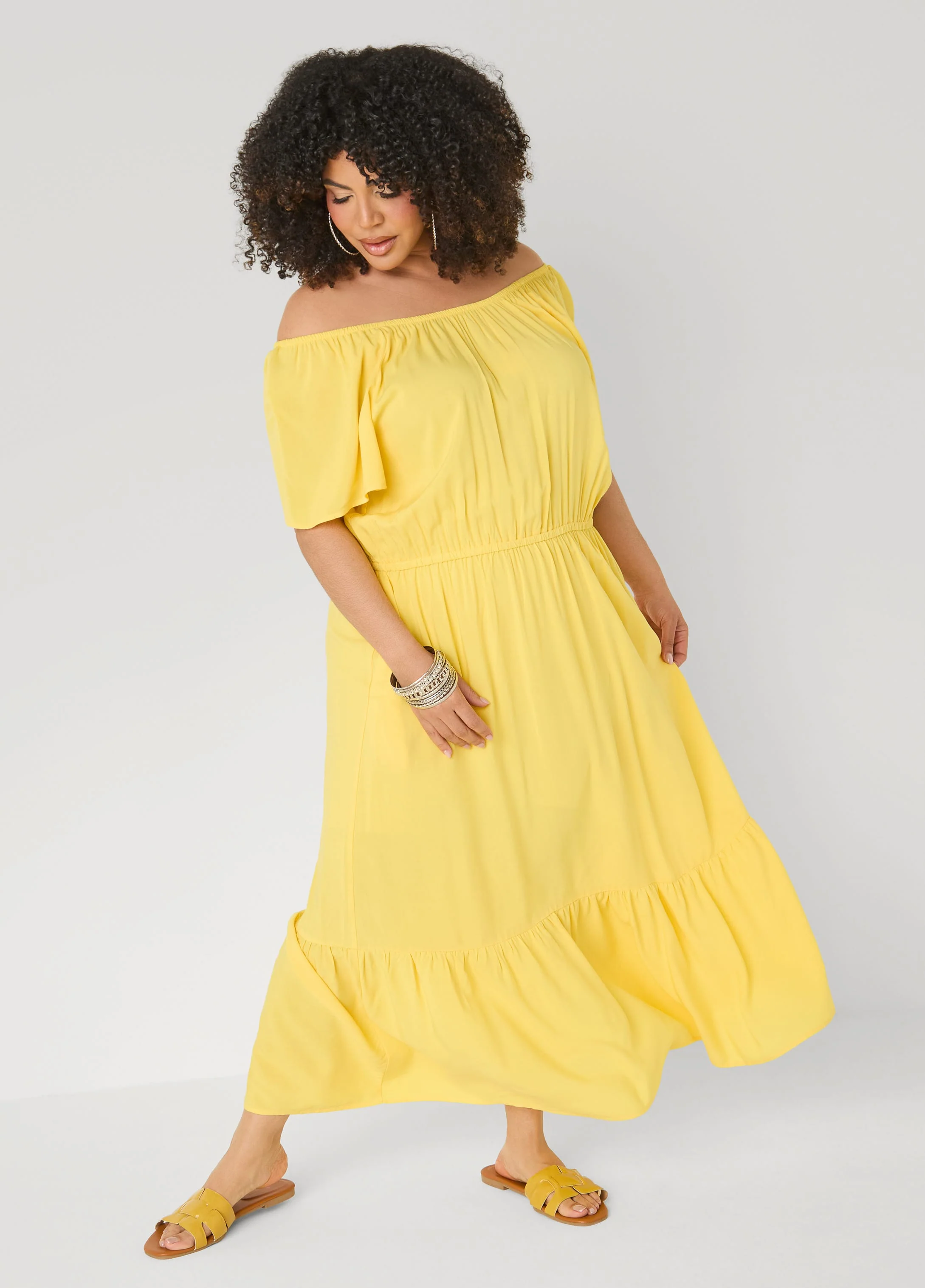 Off The Shoulder Maxi Dress - Image 11