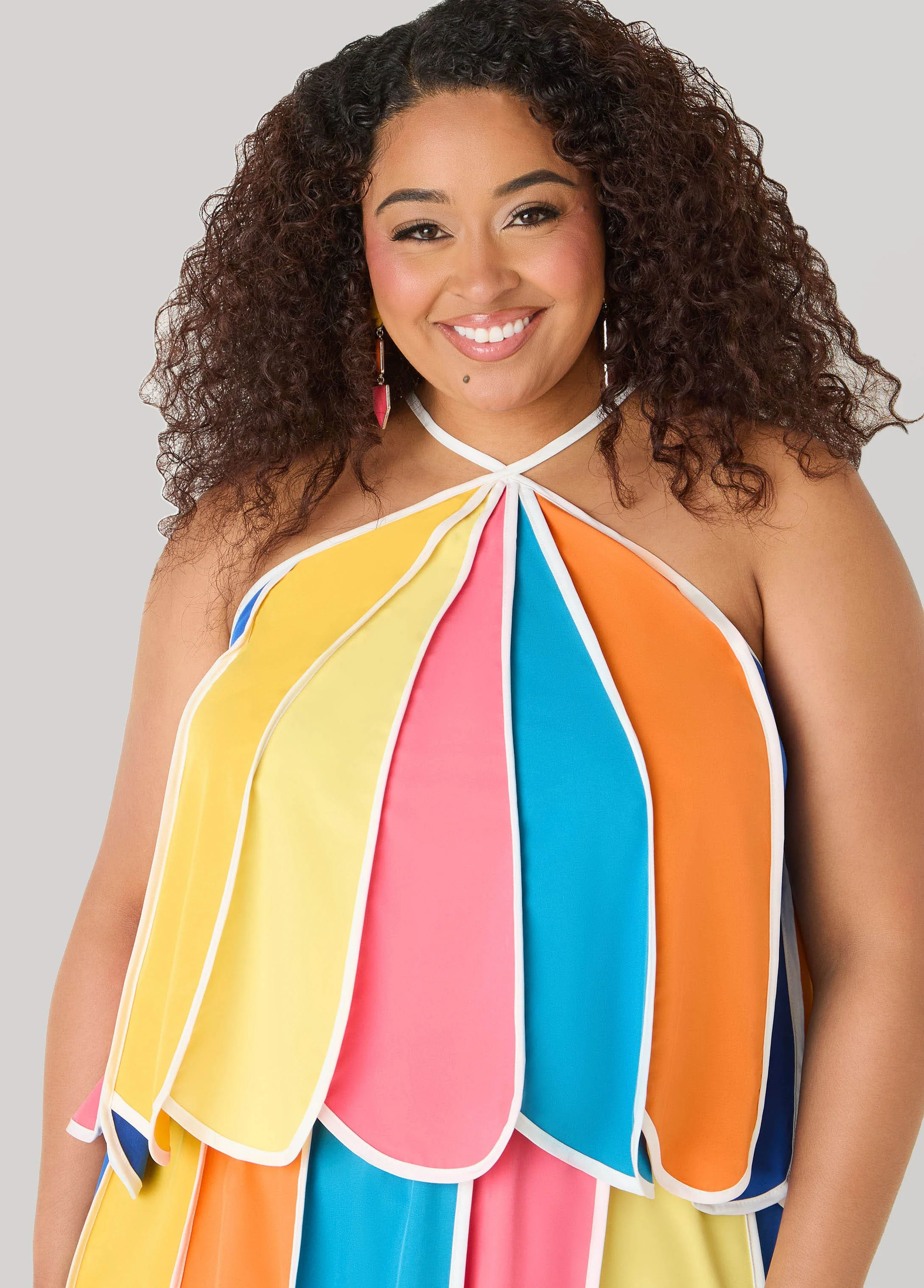 Paneled Striped Swing Top - Image 4