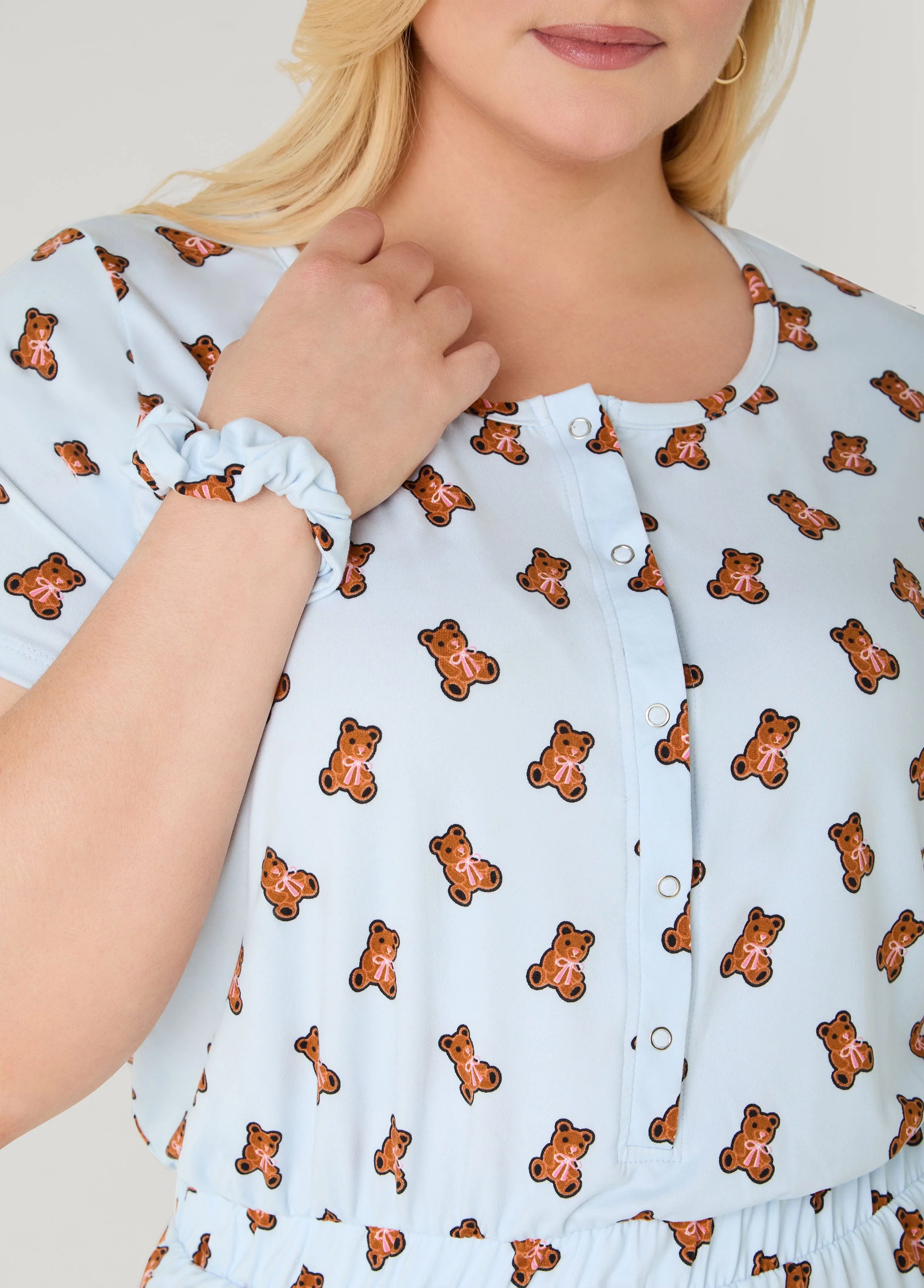 Moon To Noon Bear Print Jumpsuit Set - Image 4