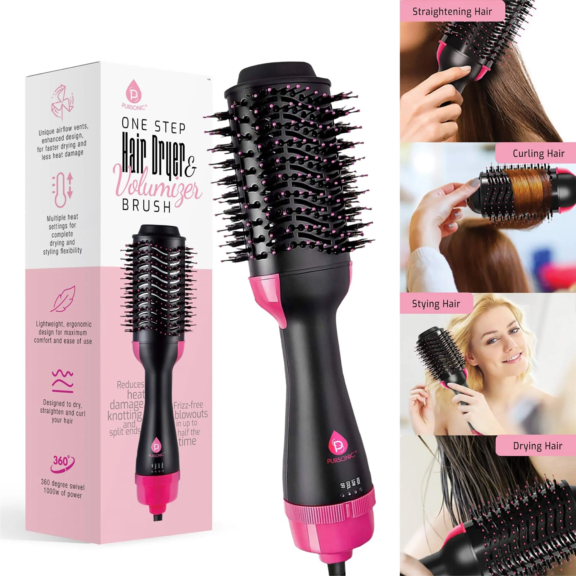 Pursonic Hair Dryer And Volumizer Brush - Image 6