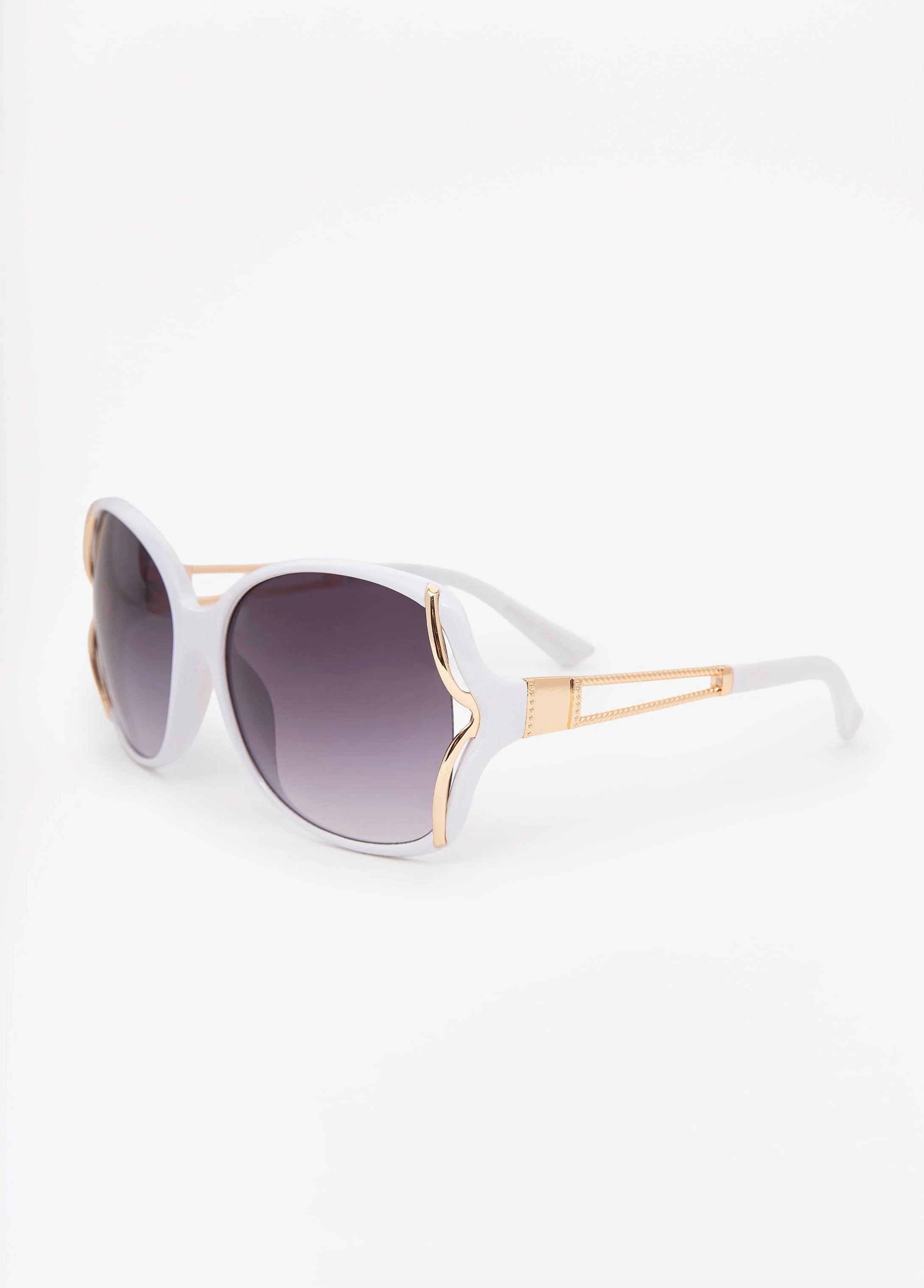 Cutout Round Frame Sunglasses - Image 3