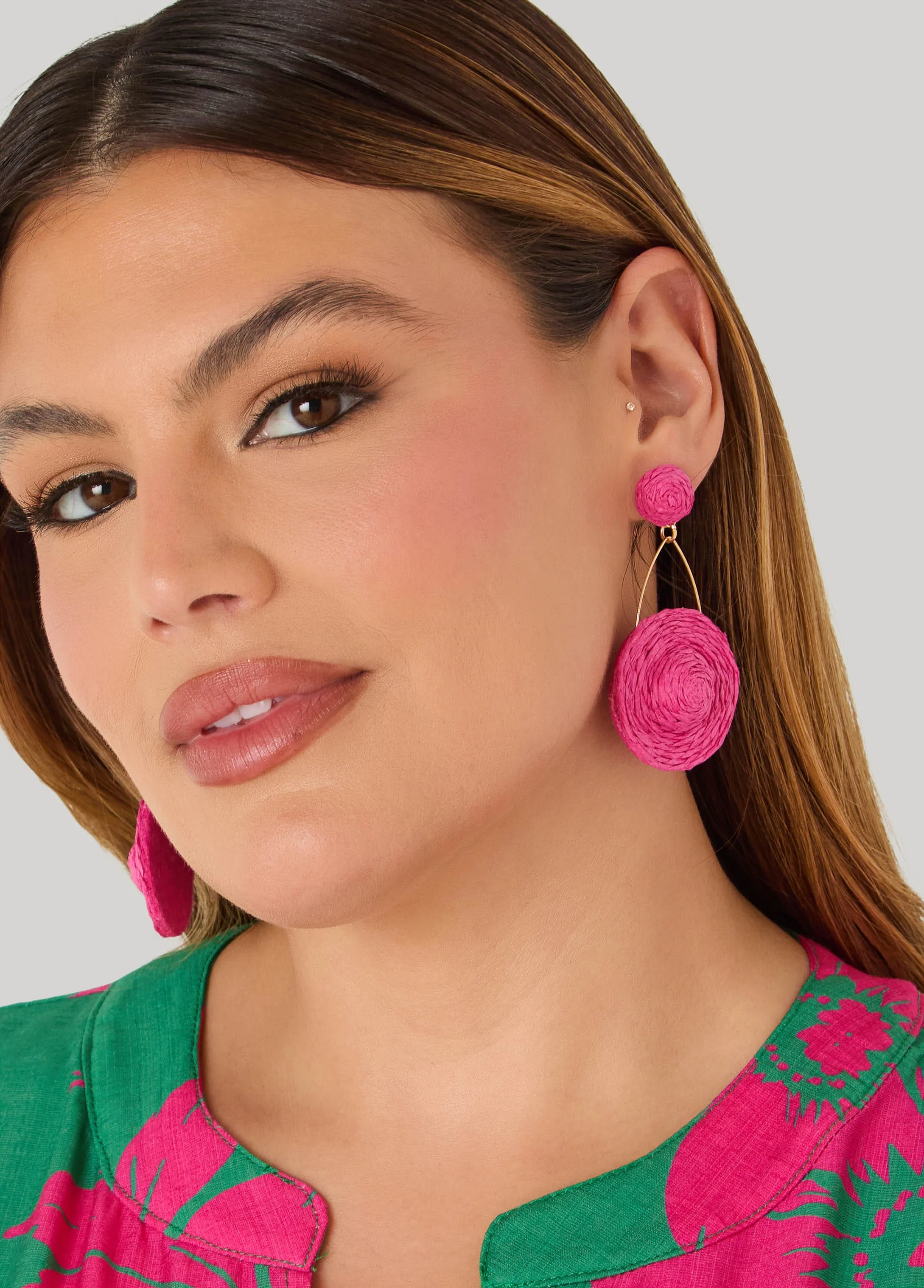Raffia Drop Earrings - Image 2