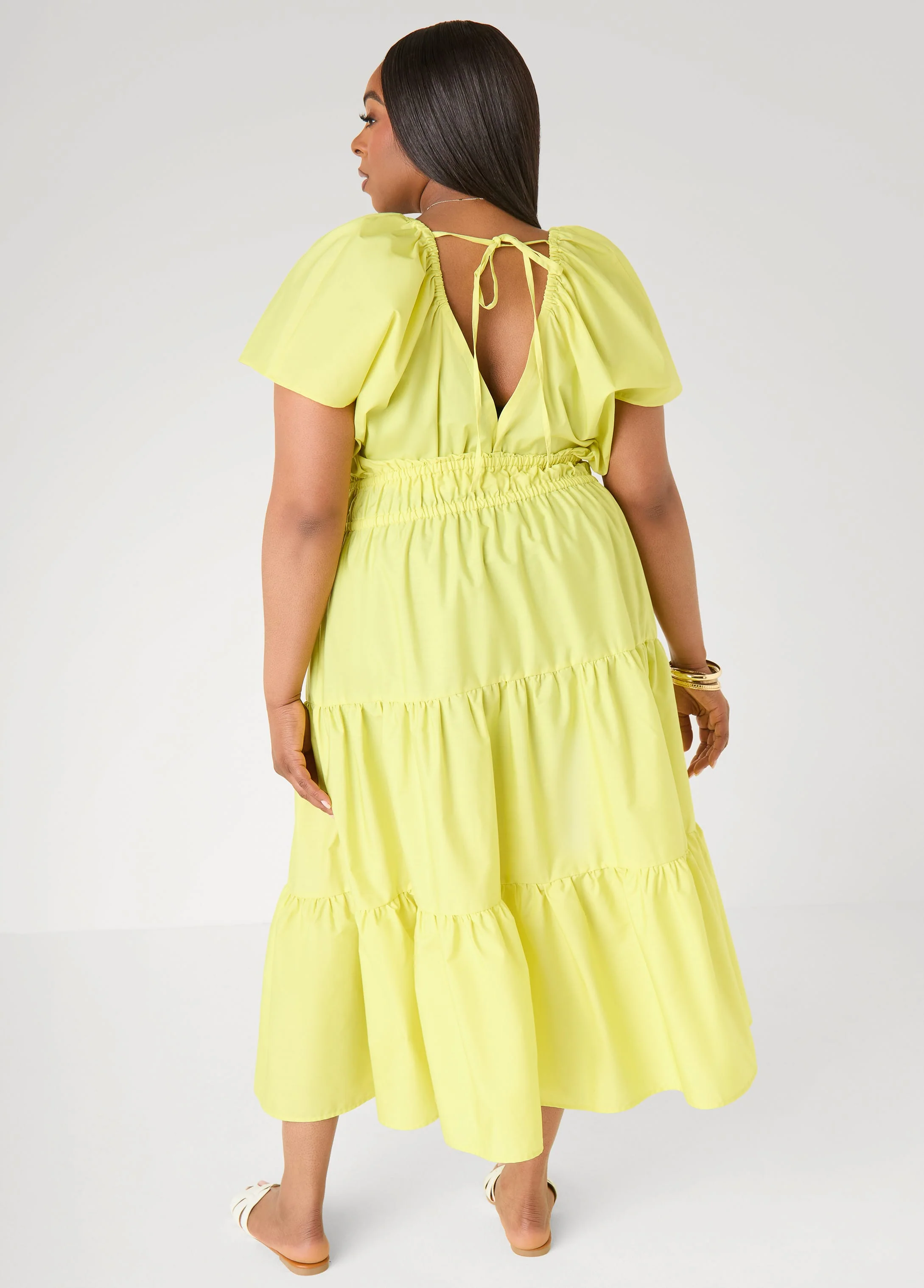 Tie Back A Line Maxi Dress - Image 2