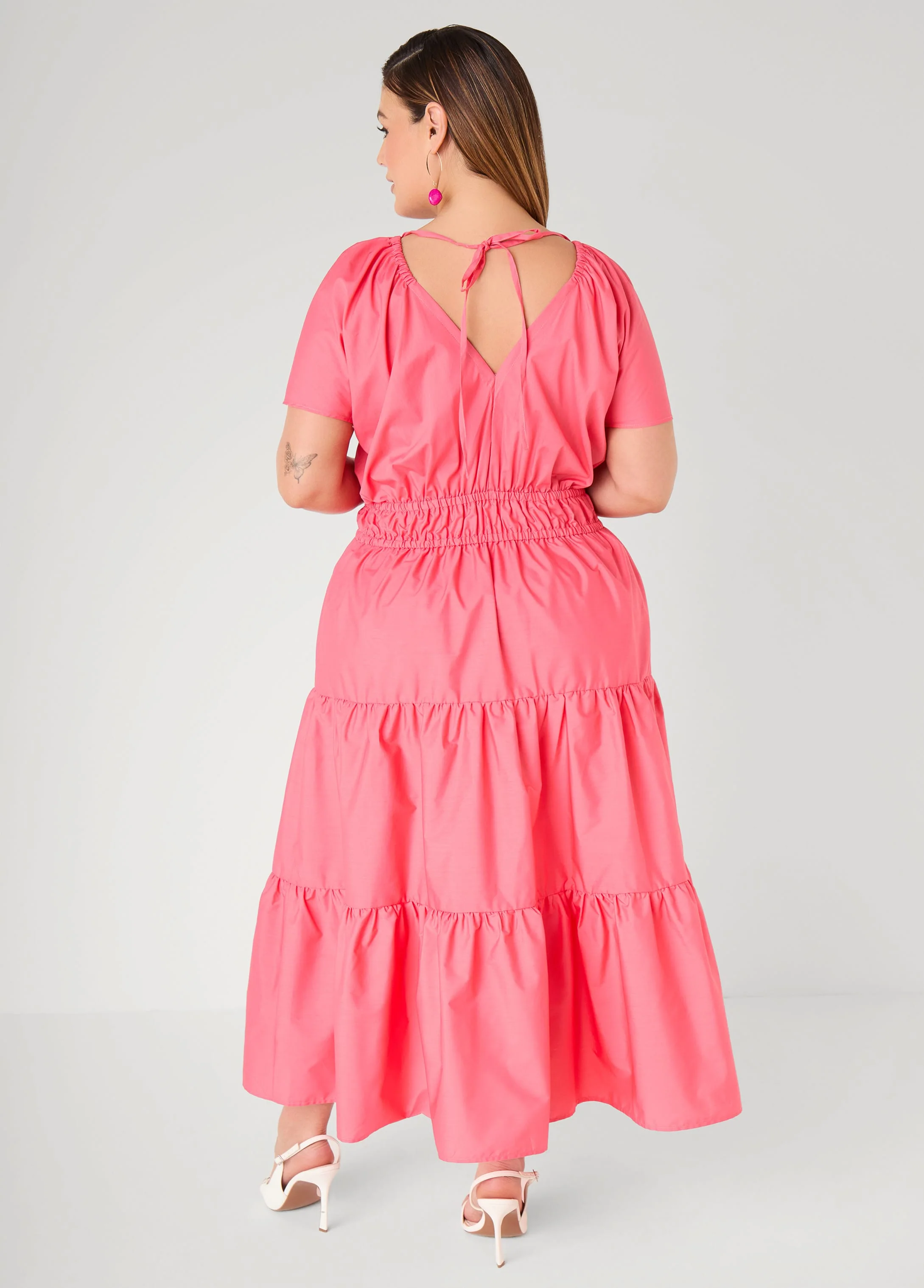 Tie Back A Line Maxi Dress - Image 6