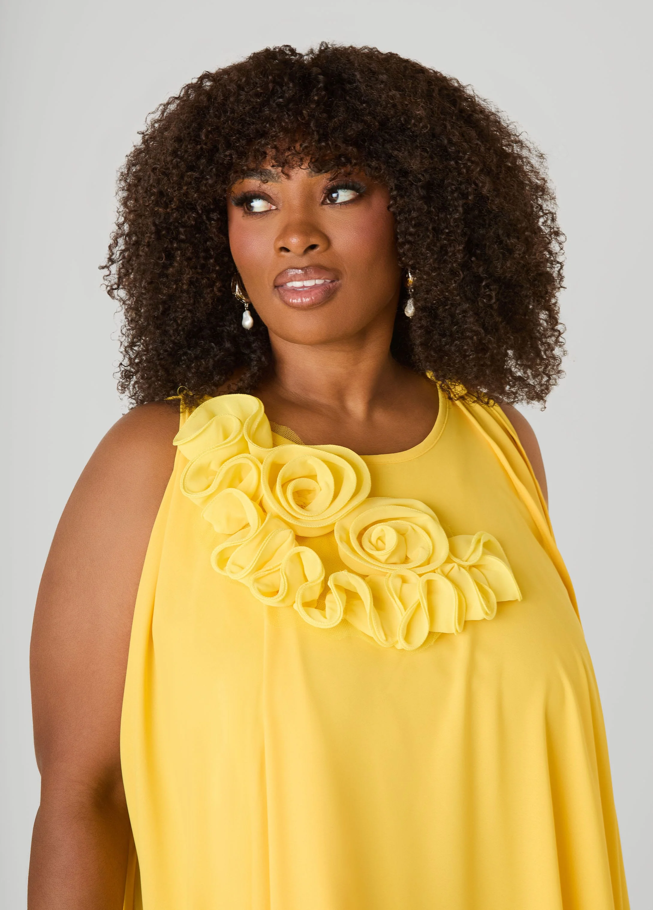 Rosette Midi Dress - Image 4