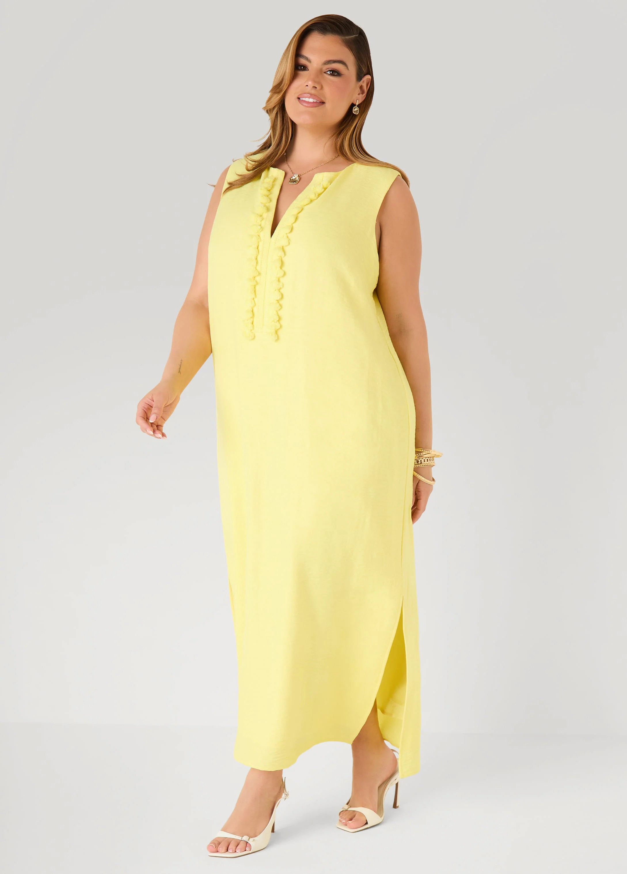 Pompom Maxi Dress - Image 7