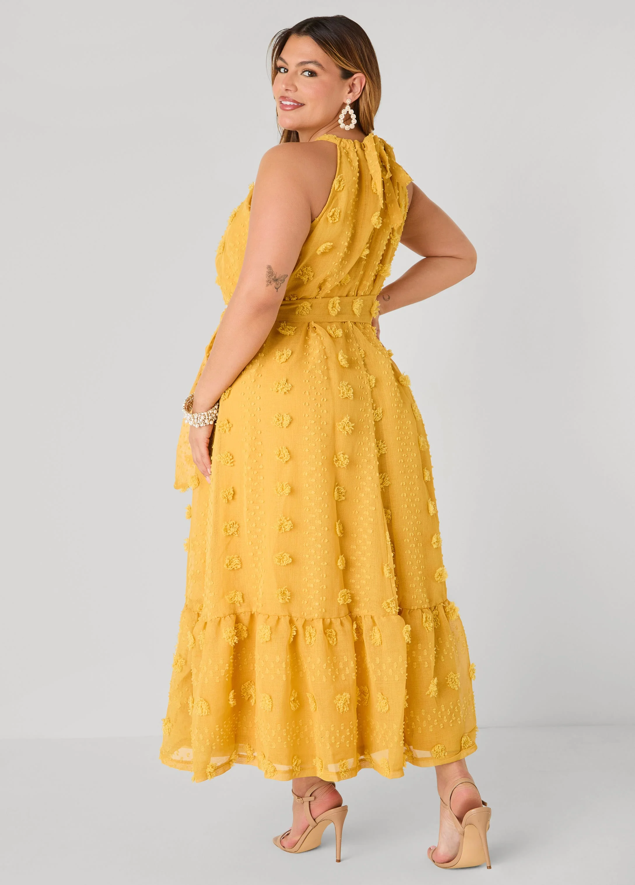 Pompom Gauze Maxi Dress - Image 6