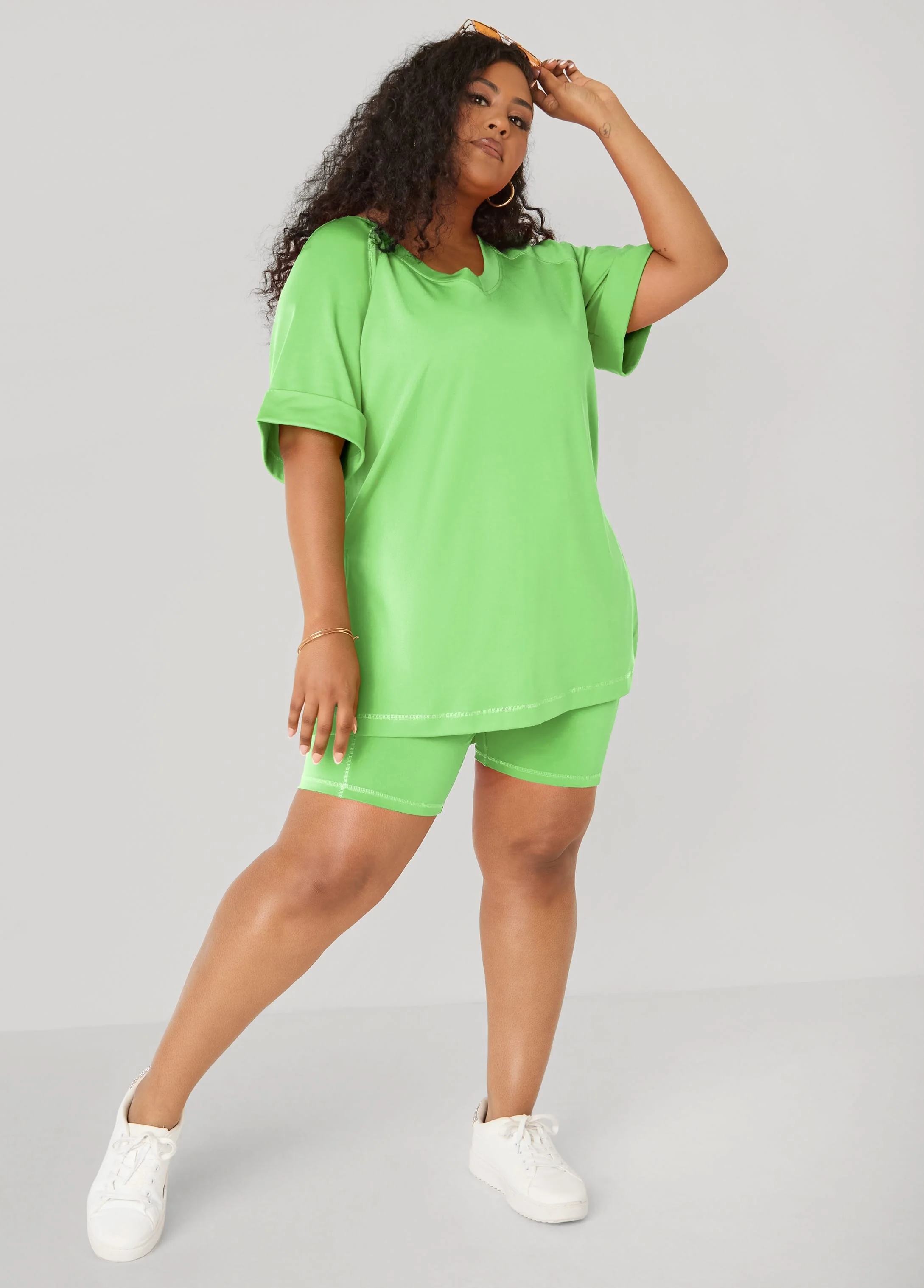Side Split Athletic Knit Top - Image 11