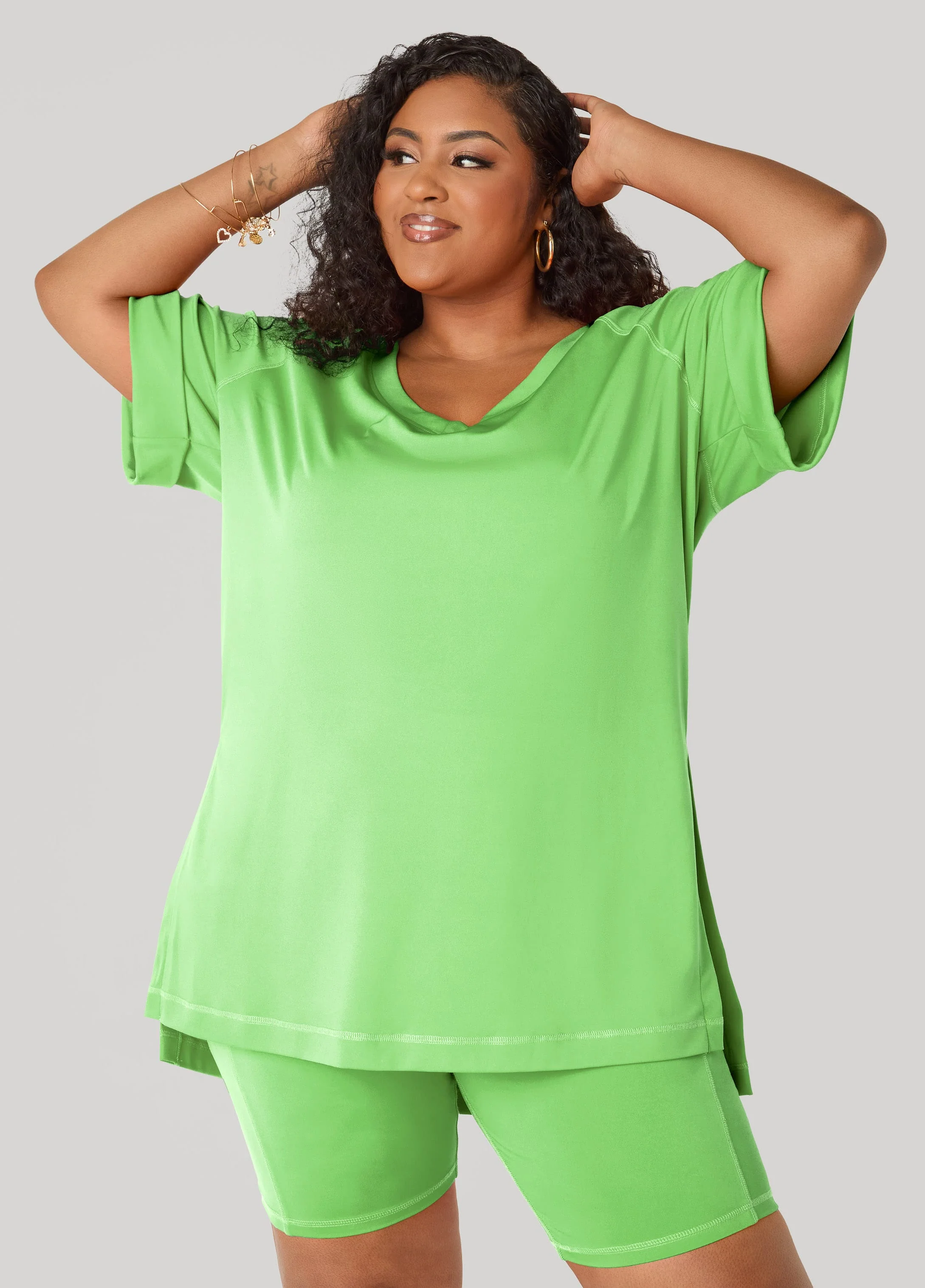 Side Split Athletic Knit Top - Image 12
