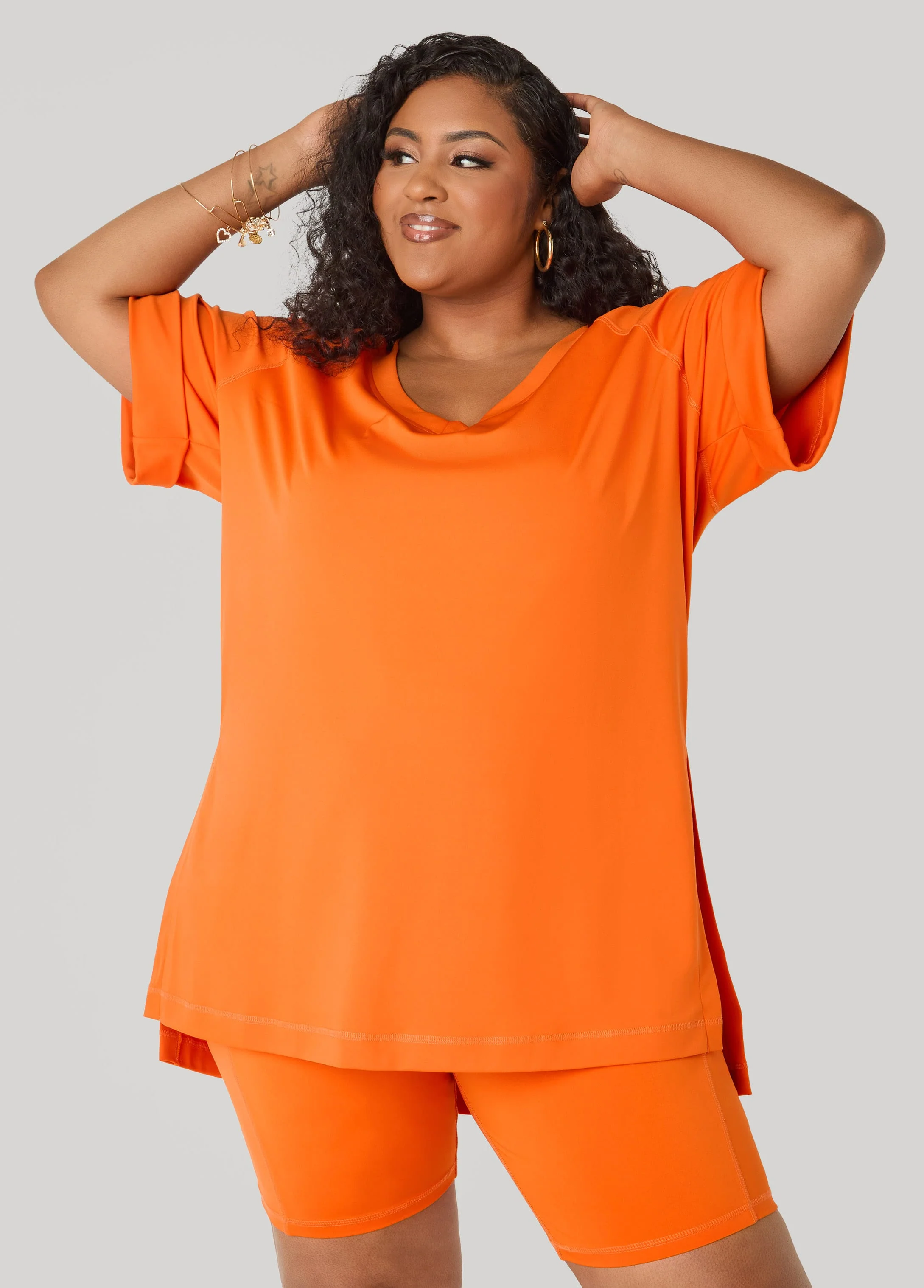 Side Split Athletic Knit Top - Image 8