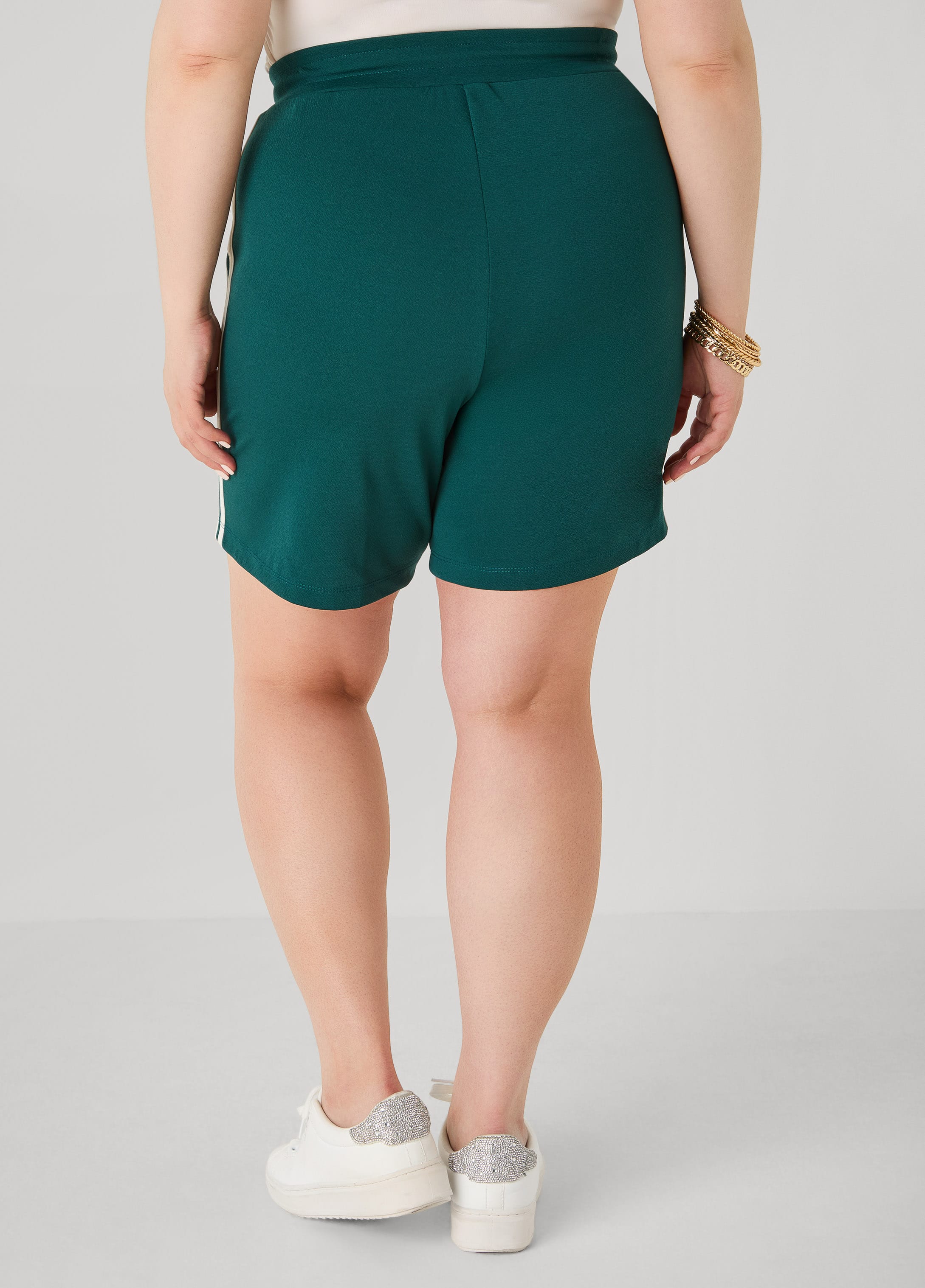 Textured Striped Shorts - Image 6