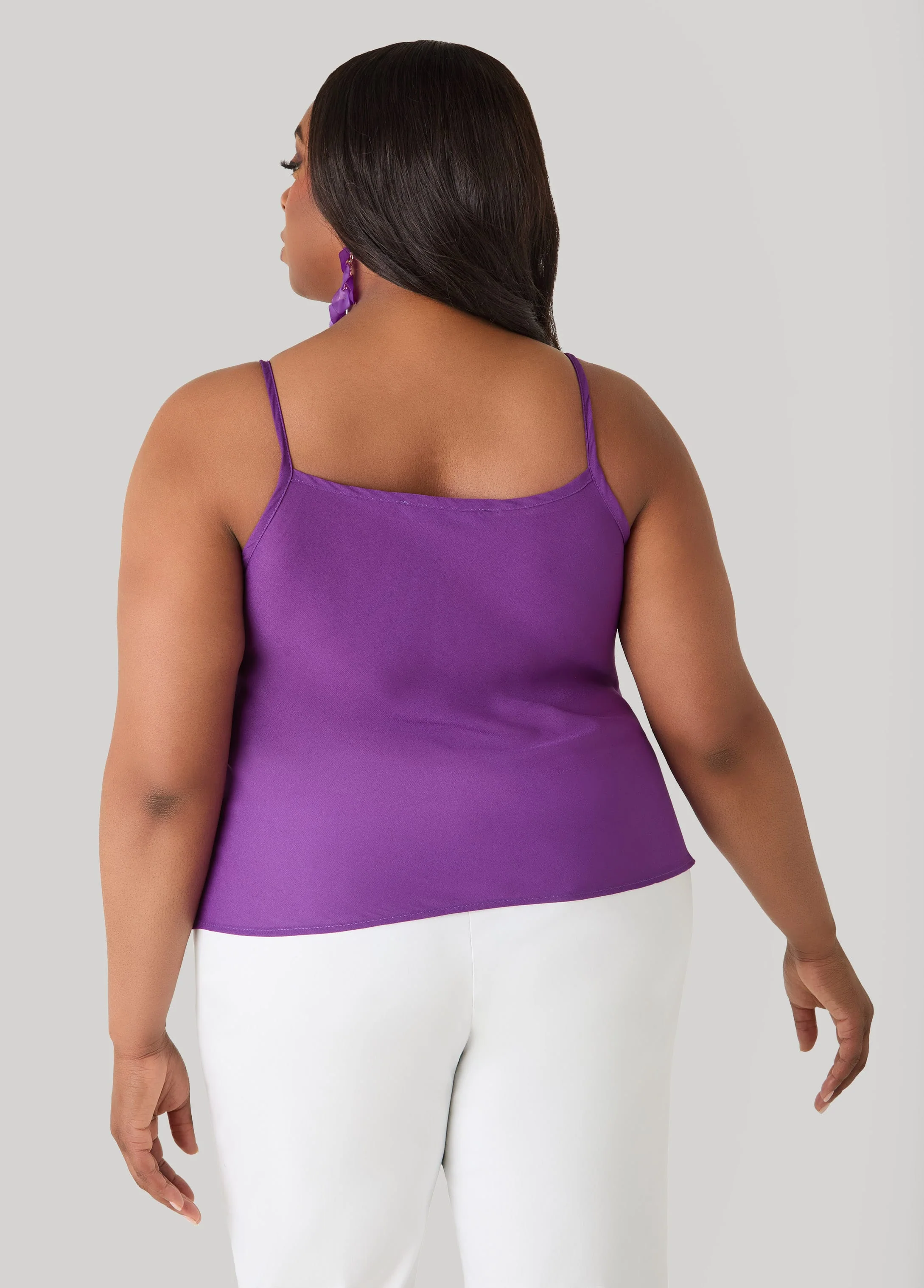Cowl Neck Crepe Cami - Image 6