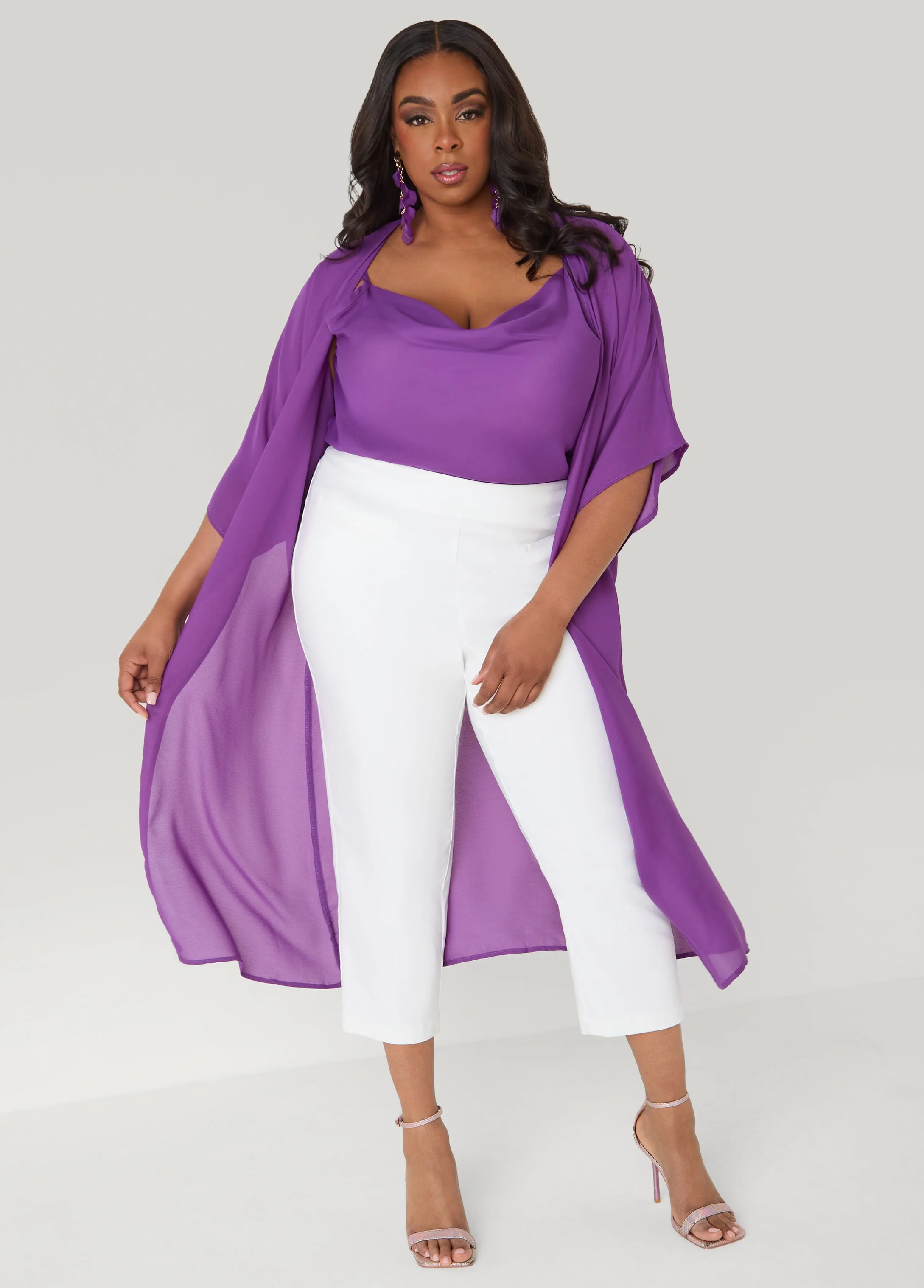 Cowl Neck Crepe Cami - Image 8