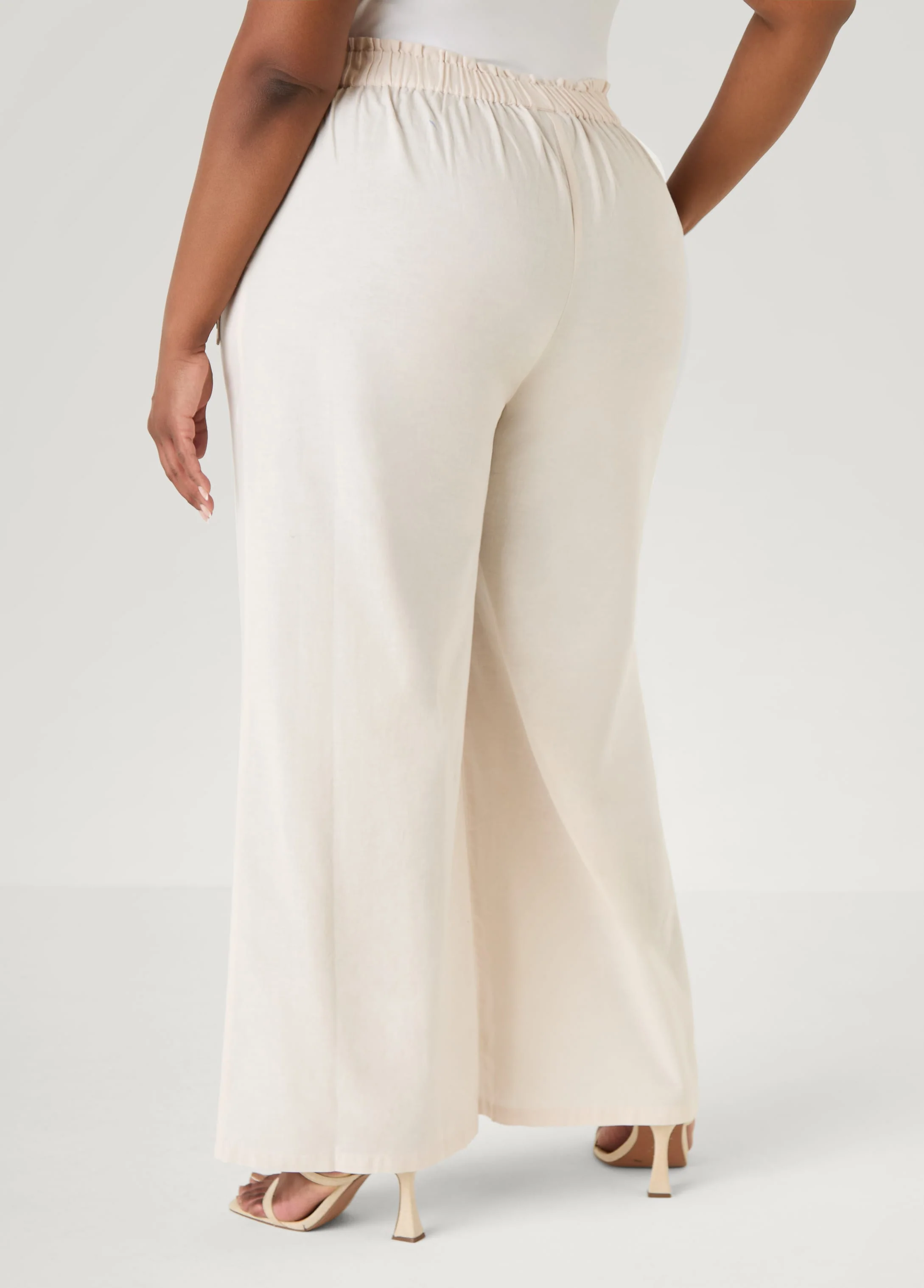 Button Detailed Cotton Blend Pants - Image 2