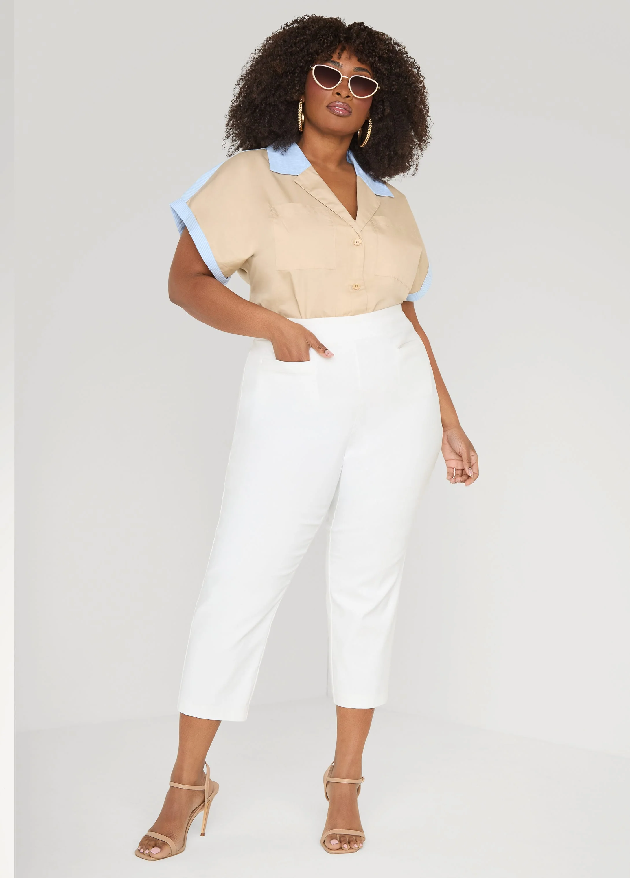 Striped Paneled Cotton Shirt - Image 3