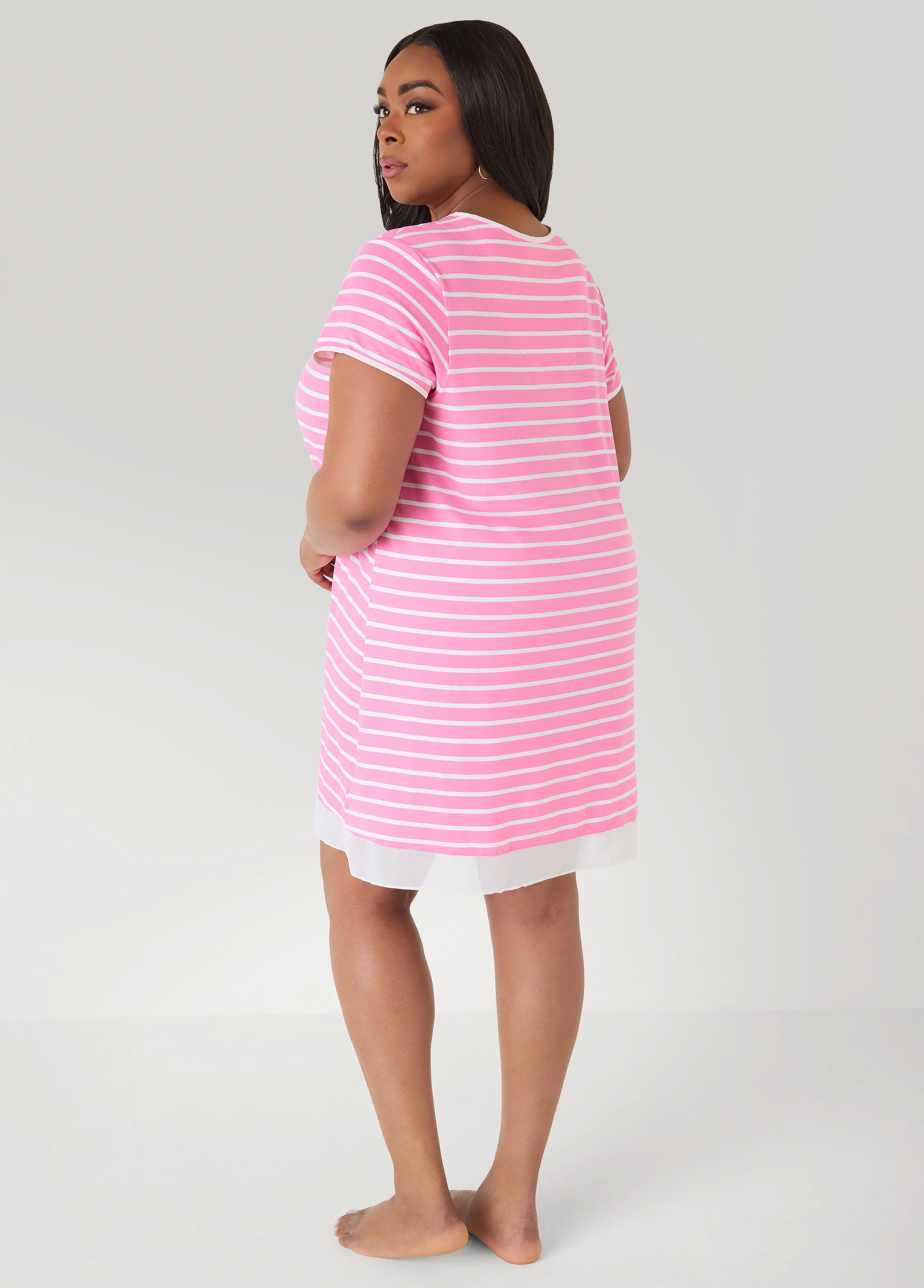 Ellen Tracy Striped Sleepshirt - Image 2