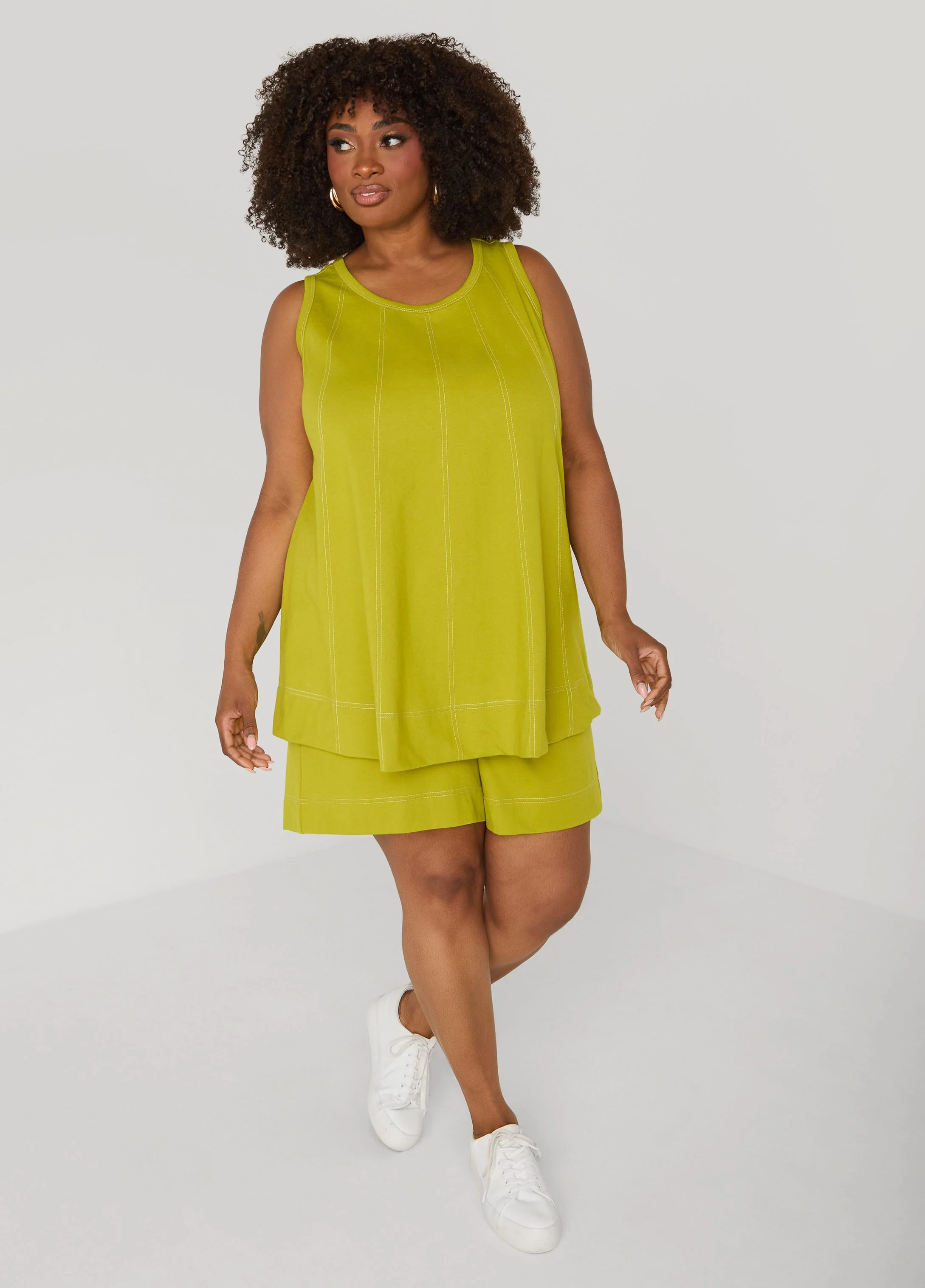 Seam Detailed Bermuda Shorts - Image 9
