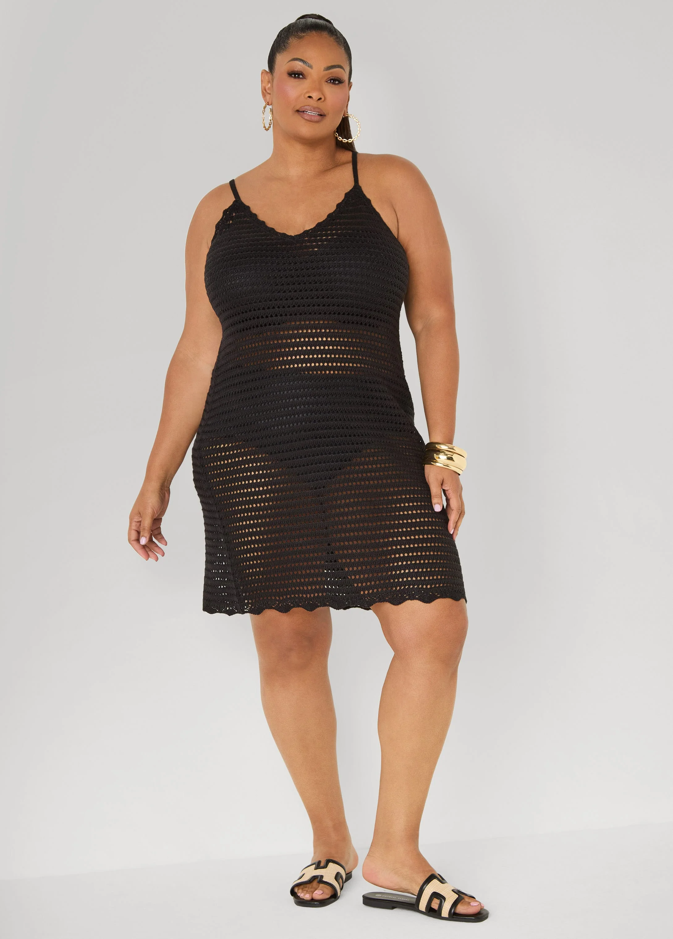 Open Knit Coverup Dress - Image 4