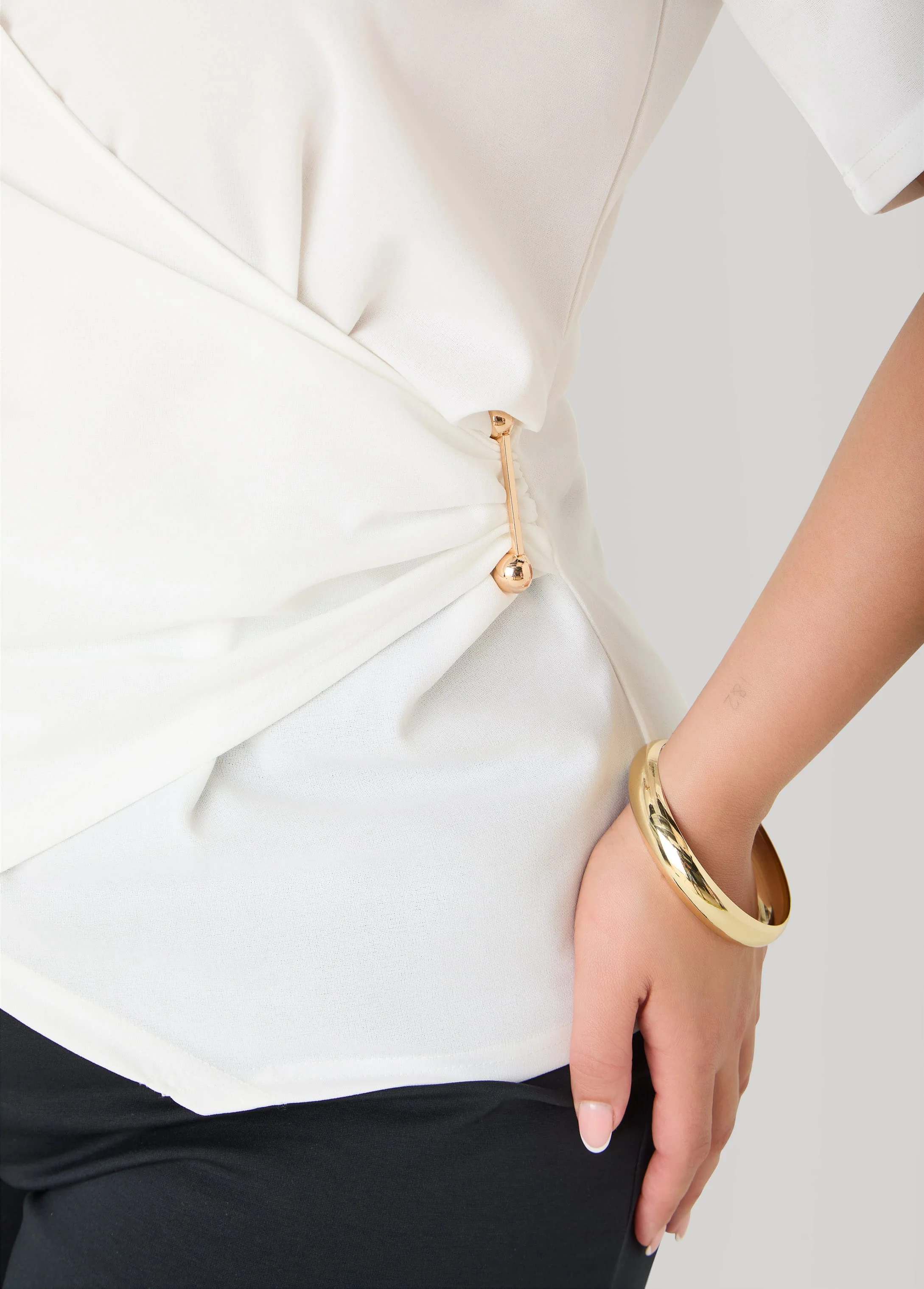 Embellished Faux Wrap Top - Image 12