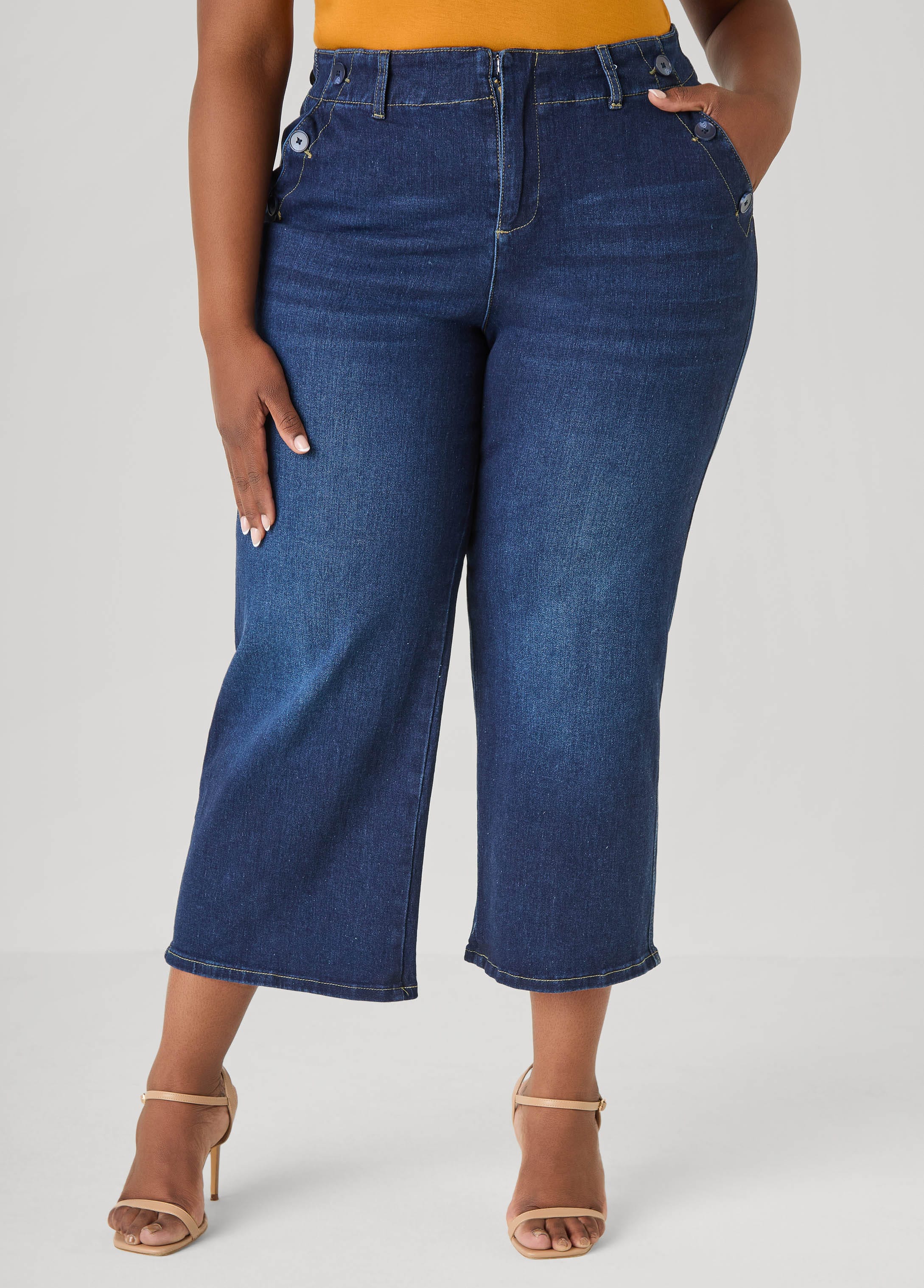 Denim Sailor Capris - Image 8
