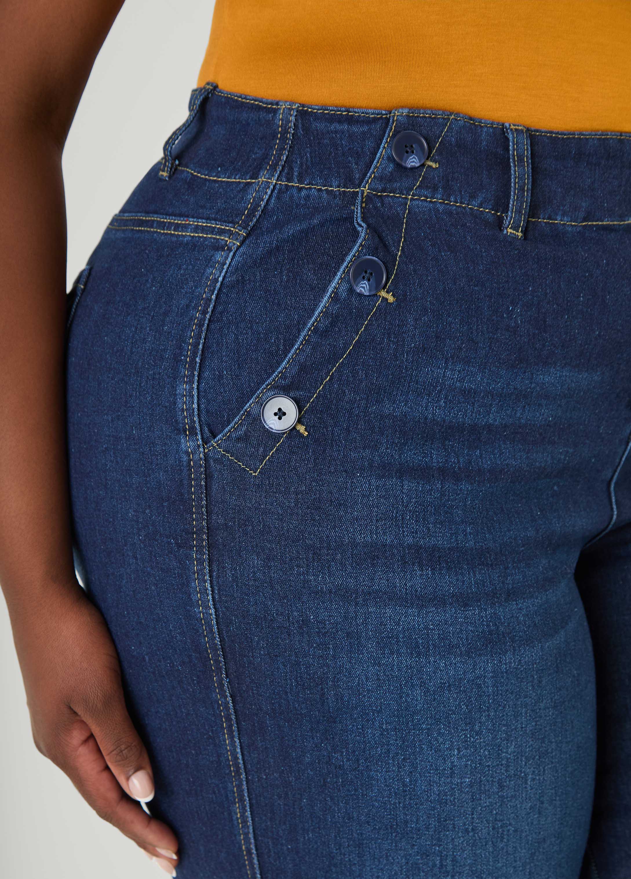 Denim Sailor Capris - Image 9
