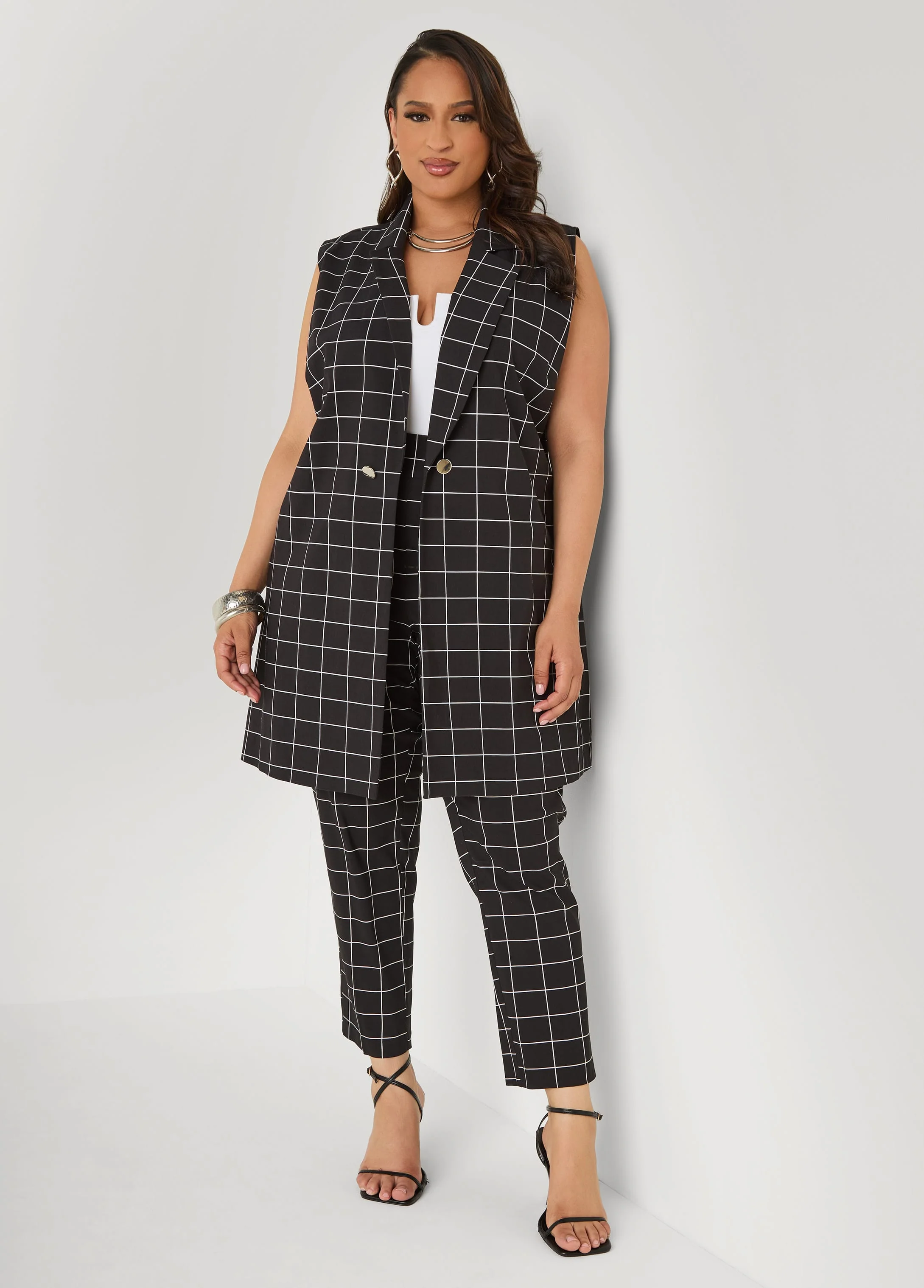 Millennium Checked Vest - Image 3