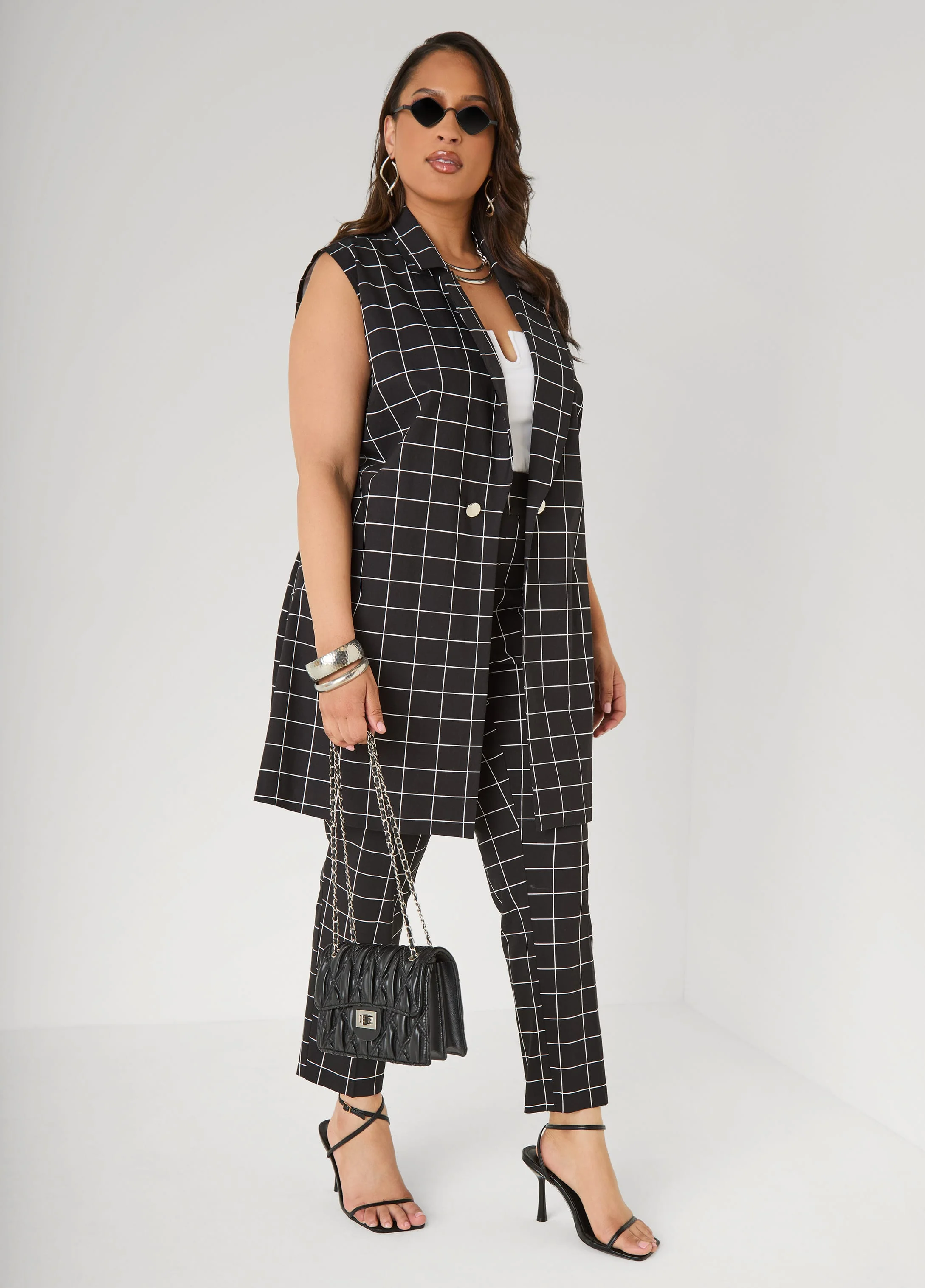Millennium Checked Vest - Image 4